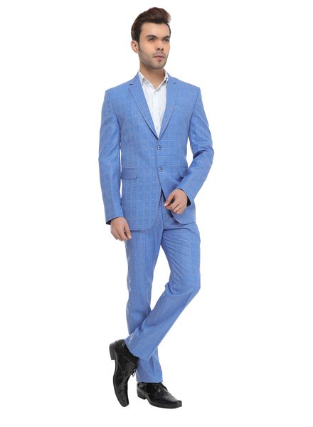 Suits Polyester Formal Wear Regular fit Single Breasted Basic Check 2 Piece Suit La Scoot